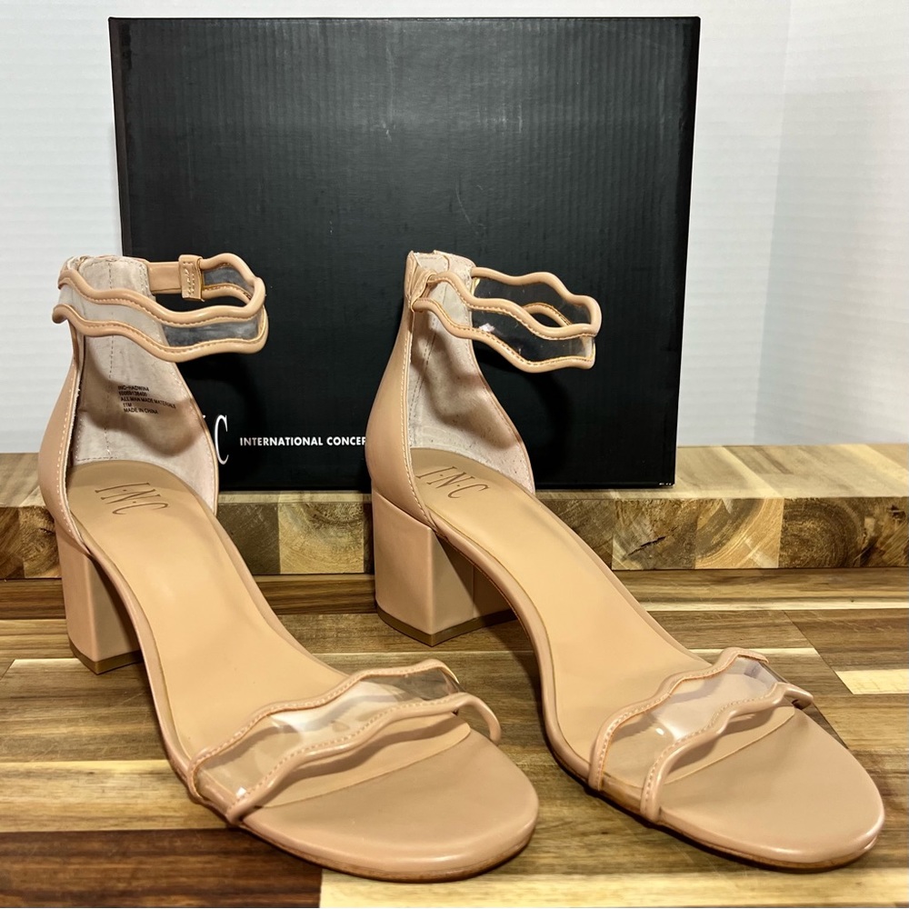 I-N-C International Concepts Women’s Hadwin Scallop Two-Piece Sandals, Size 11